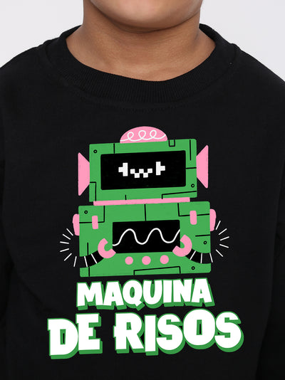 Kids Boys Robot Trendy Graphic Sweatshirt