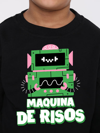 Kids Boys Robot Trendy Graphic Sweatshirt