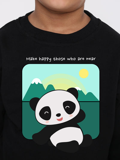 Kids Cute Panda Boys' Graphic Sweatshirt