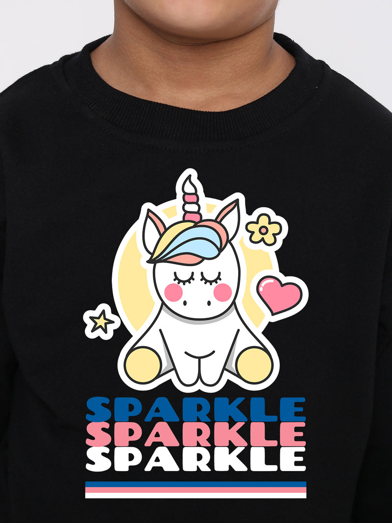 Kids' Boys Sparkle Unicorn Graphic Sweatshirt