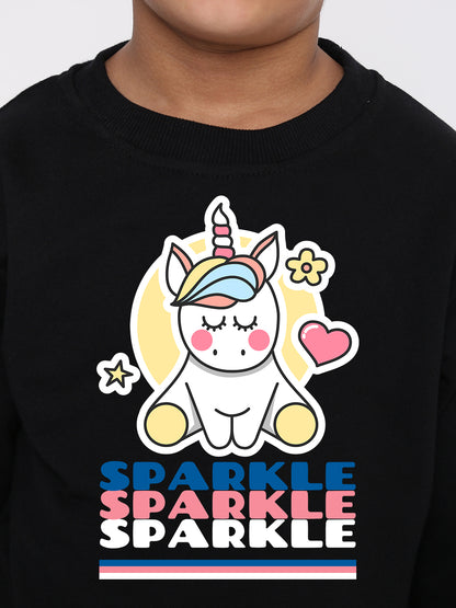 Kids' Boys Sparkle Unicorn Graphic Sweatshirt