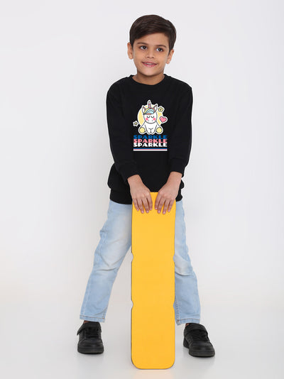 Kids' Boys Sparkle Unicorn Graphic Sweatshirt