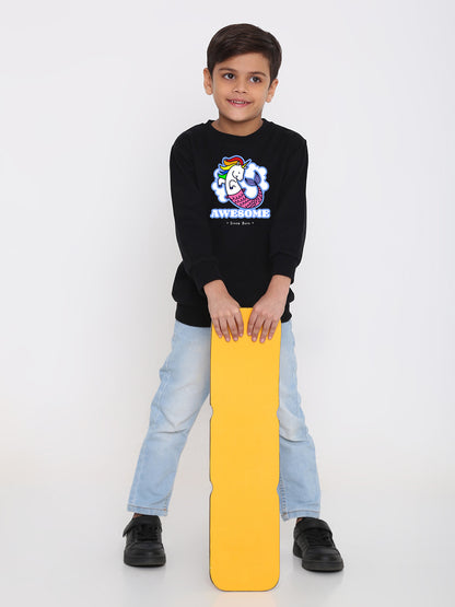 Kids Boys Mermicorn Awesome Since Born Graphic Sweatshirt