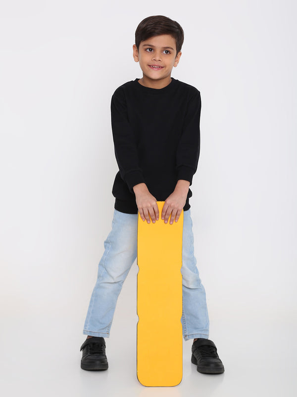 Kids Boys Plain Sweatshirt – Stylish & Comfortable