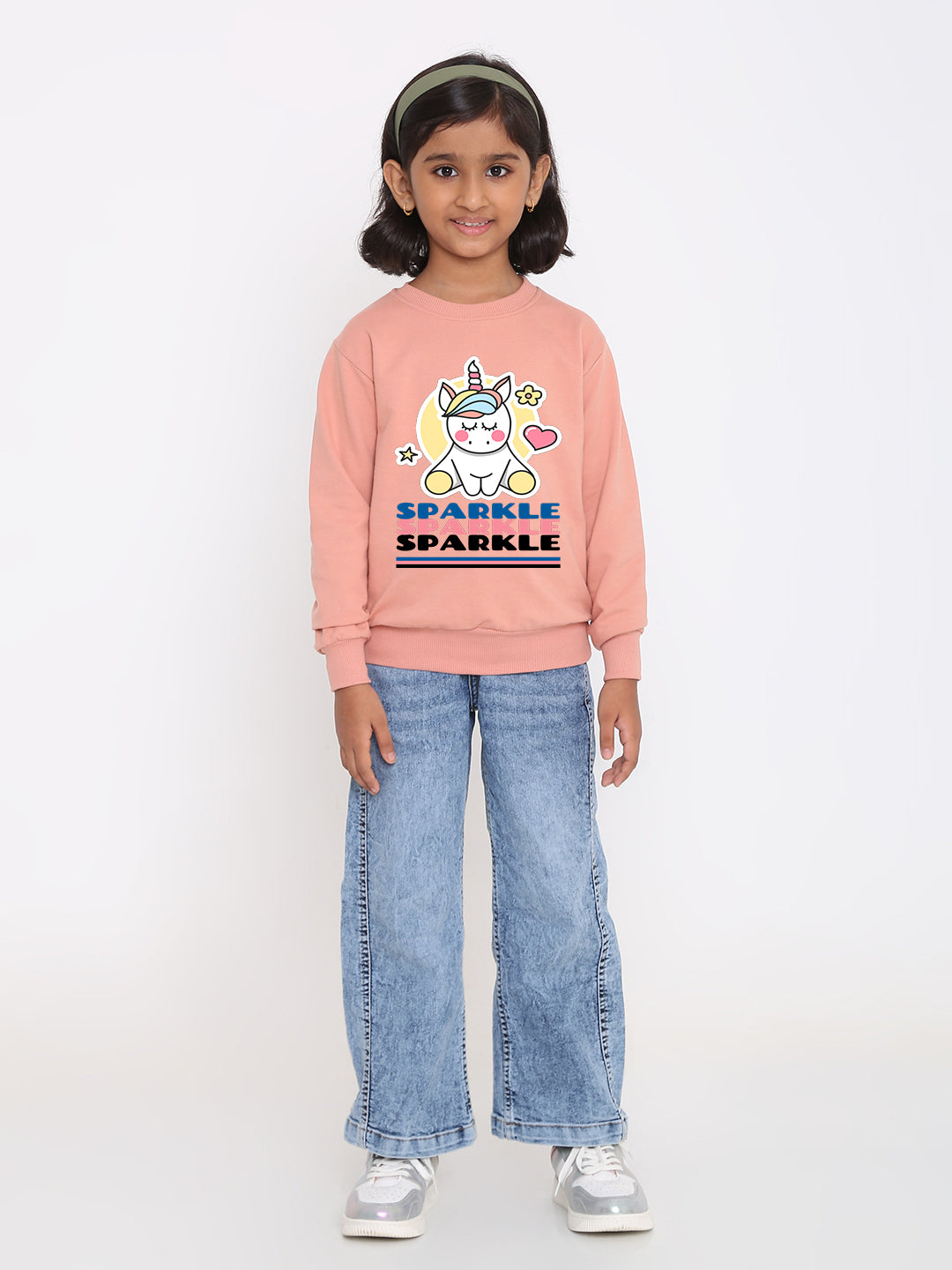 Kids Girls Unicorn Sparkle Sweatshirt