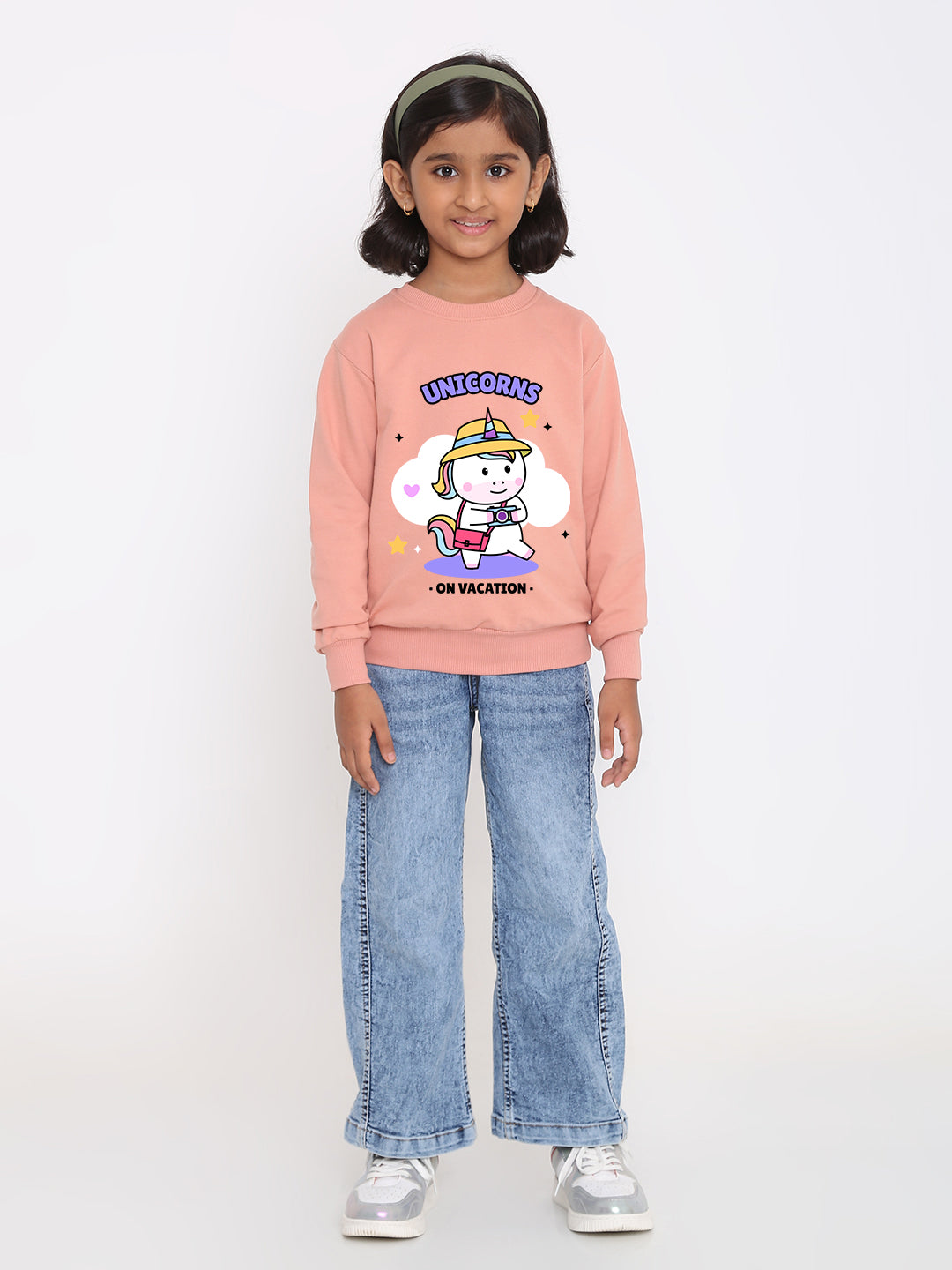 Kids Girls' Unicorn Vacation Sweatshirt