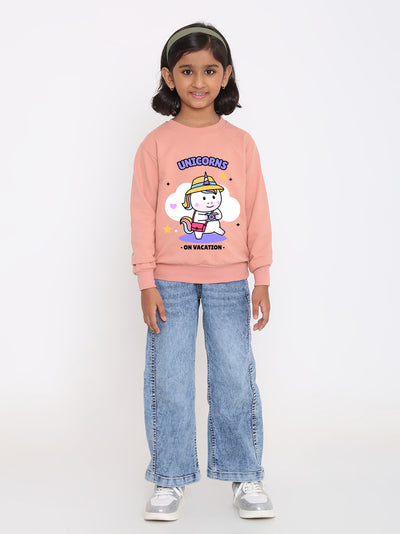 Kids Girls' Unicorn Vacation Sweatshirt