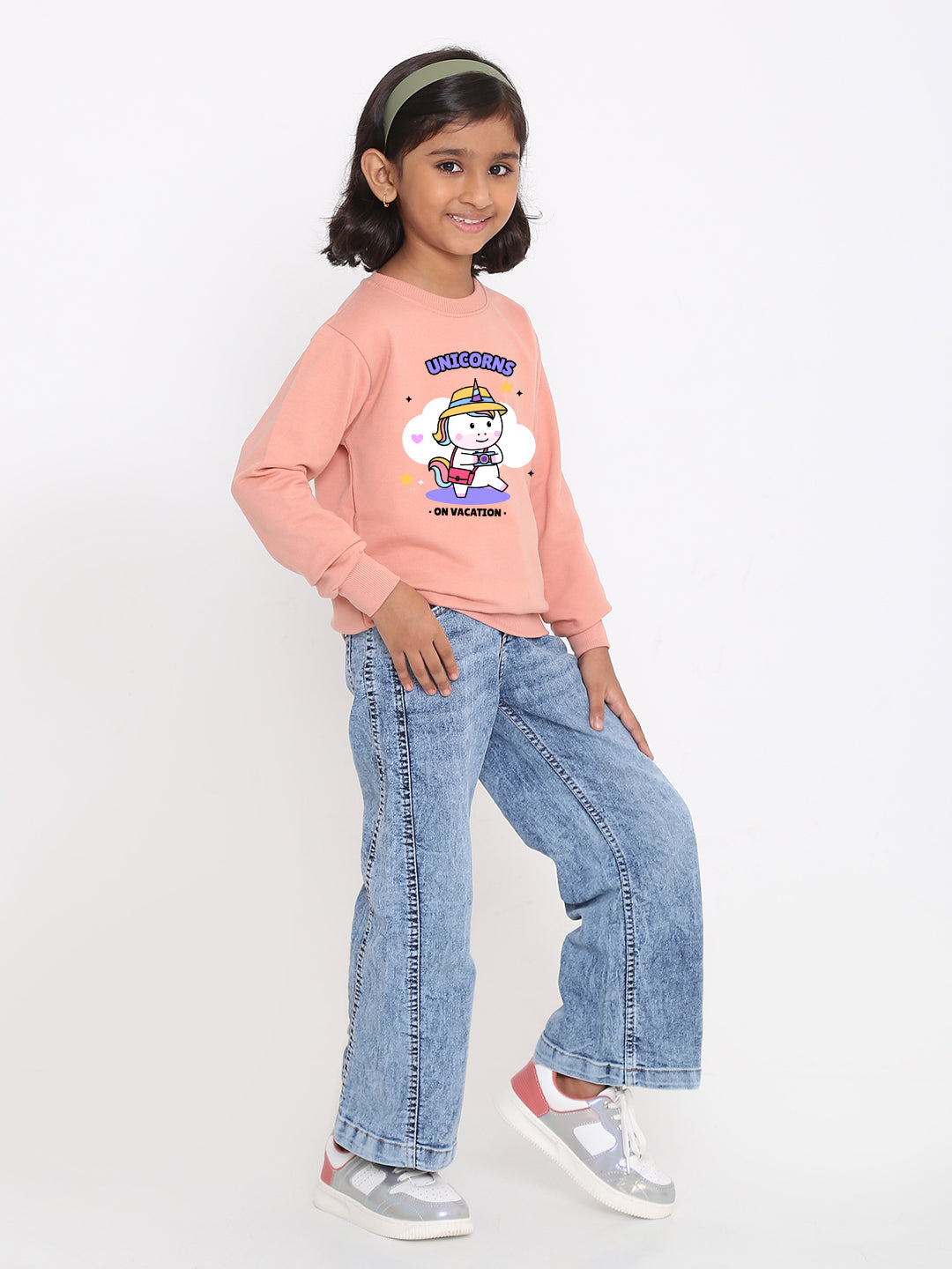 Kids Girls' Unicorn Vacation Sweatshirt