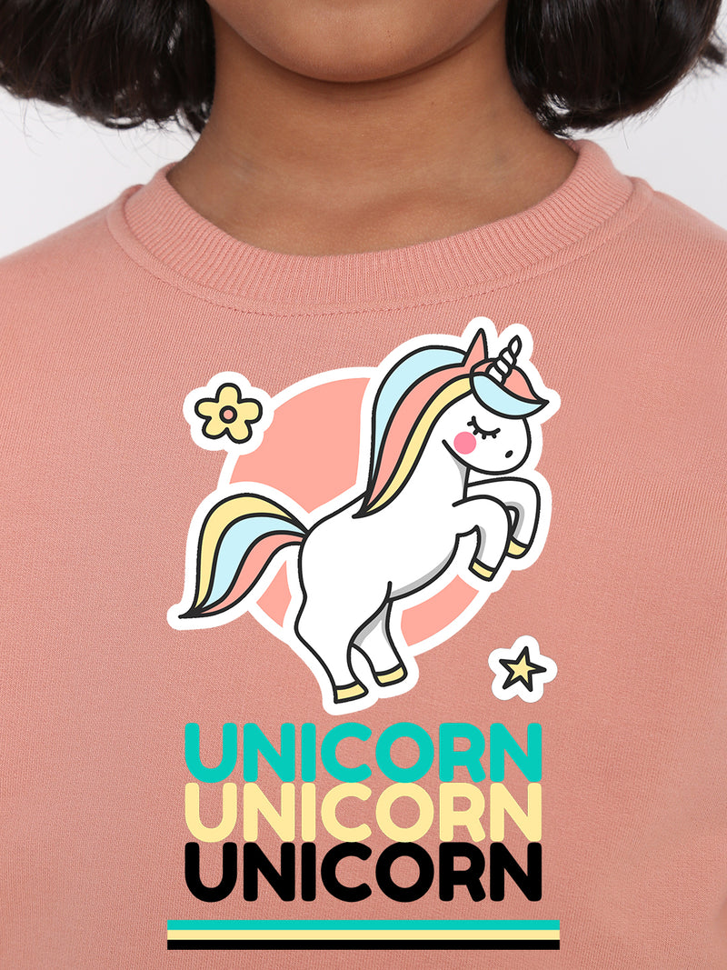 Kids Girls Unicorn Sweatshirt