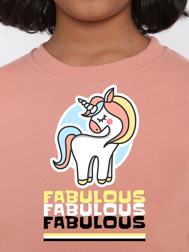 Unicorn Fabulous Sweatshirt for Girls
