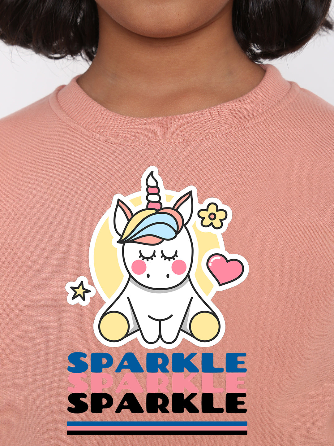 Kids Girls Unicorn Sparkle Sweatshirt