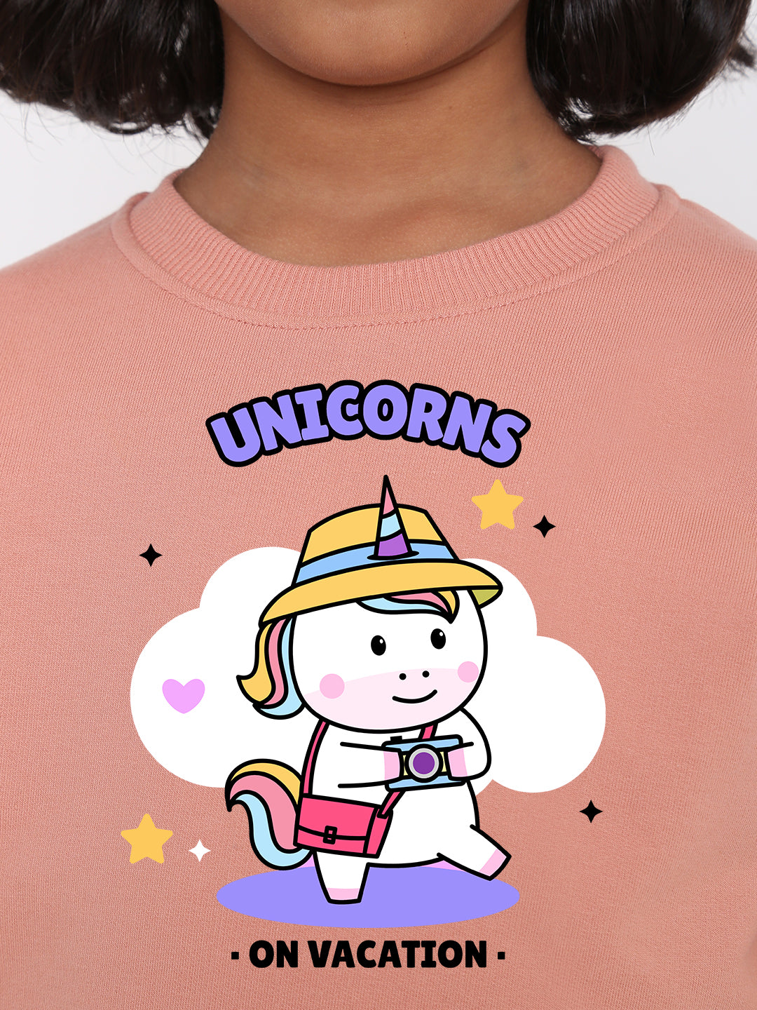 Kids Girls' Unicorn Vacation Sweatshirt