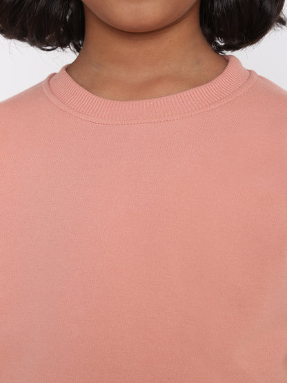 Kids' Girls Plain Sweatshirt - Soft & Stylish