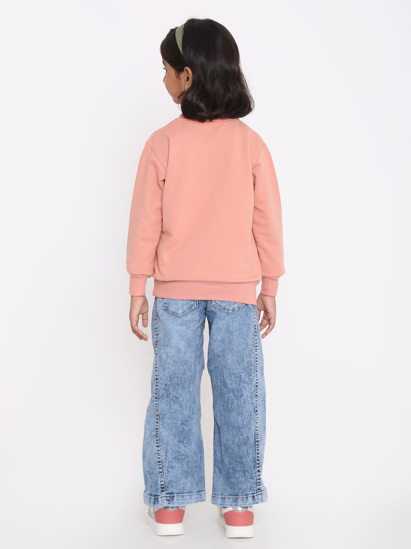 Kids' Girls Plain Sweatshirt - Soft & Stylish