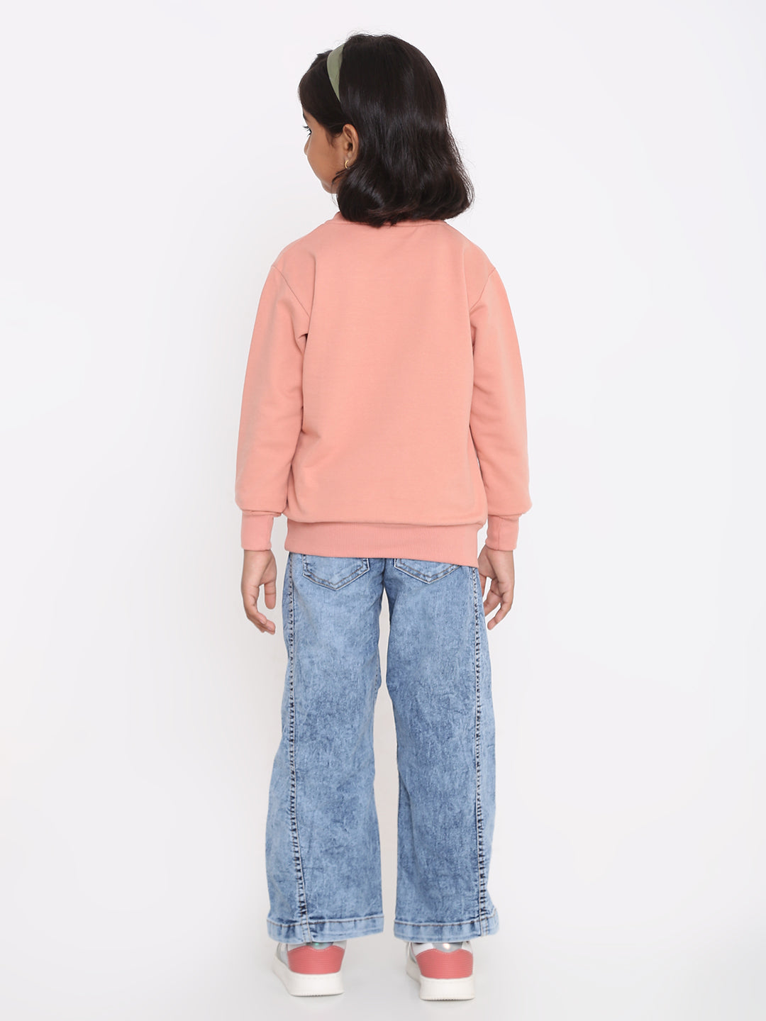 Kids' Girls Plain Sweatshirt - Soft & Stylish