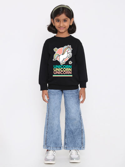 Kids Girls Unicorn Sweatshirt