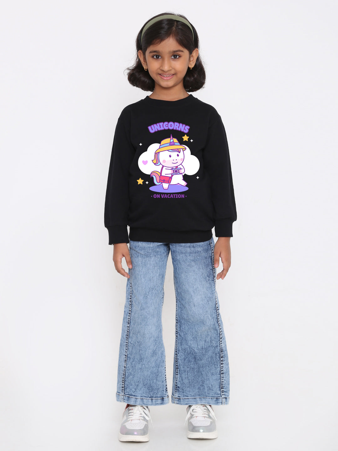 Kids Girls' Unicorn Vacation Sweatshirt