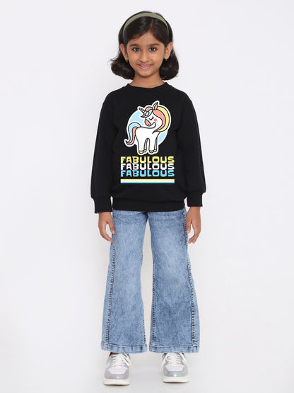 Unicorn Fabulous Sweatshirt for Girls