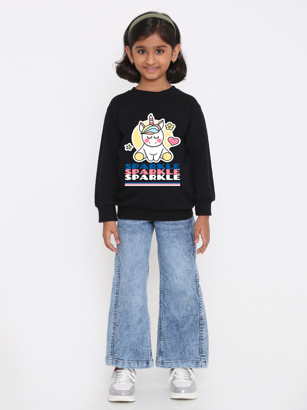 Kids Girls Unicorn Sparkle Sweatshirt