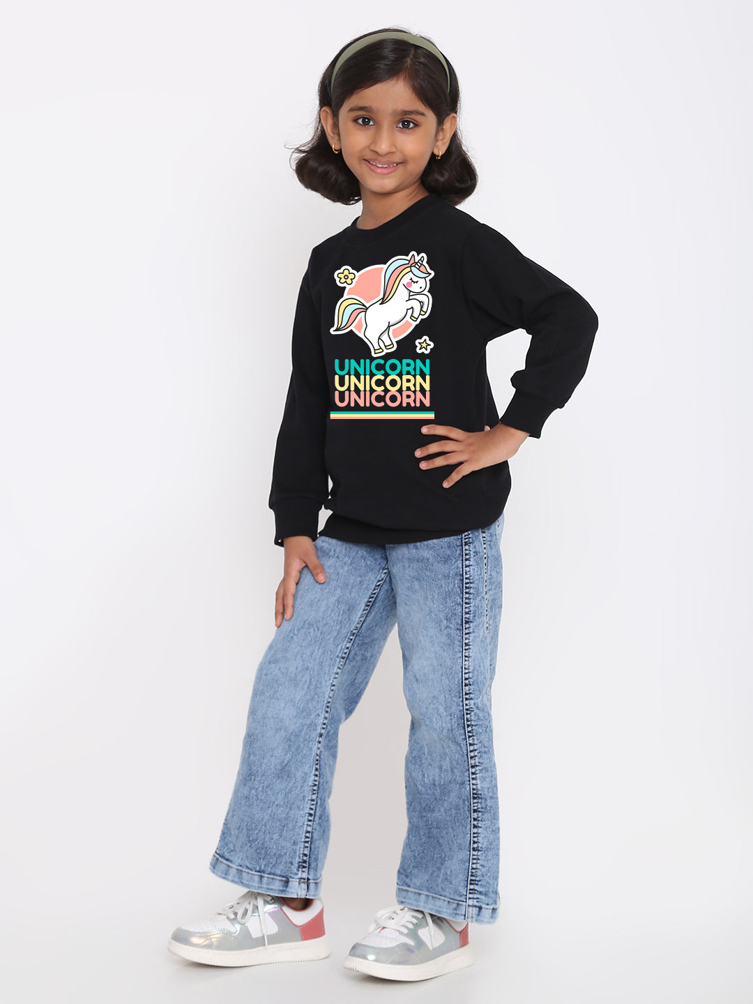 Kids Girls Unicorn Sweatshirt