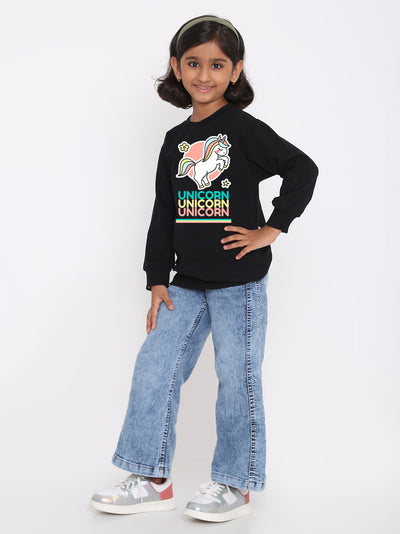 Kids Girls Unicorn Sweatshirt