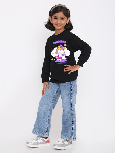 Kids Girls' Unicorn Vacation Sweatshirt