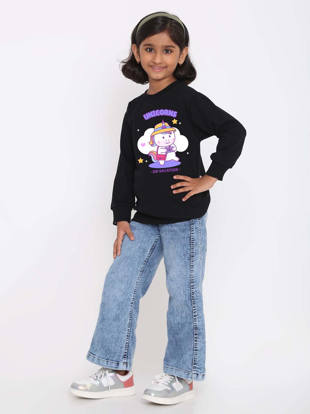 Kids Girls' Unicorn Vacation Sweatshirt