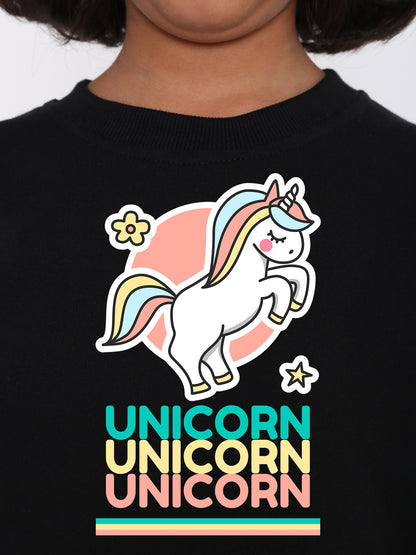 Kids Girls Unicorn Sweatshirt