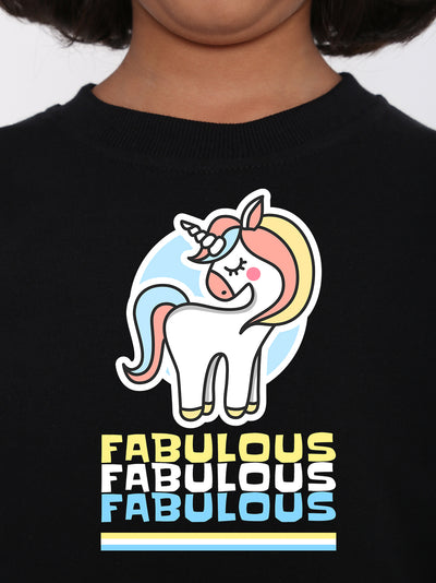 Unicorn Fabulous Sweatshirt for Girls