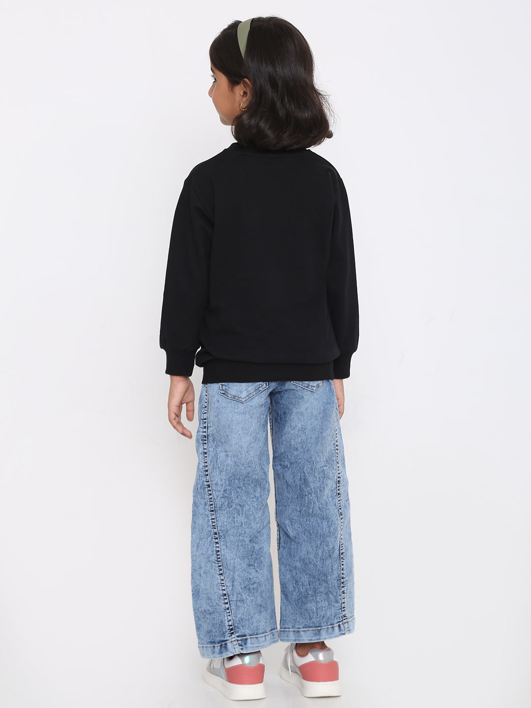Kids' Girls Plain Sweatshirt - Soft & Stylish