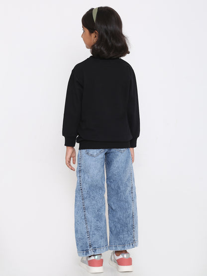 Kids' Girls Plain Sweatshirt - Soft & Stylish