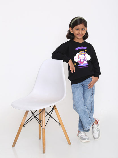 Kids Girls' Unicorn Vacation Sweatshirt