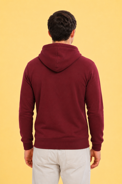 Men’s Plain Comfortable & Stylish Zipper Hooded Hoodie Sweatshirt