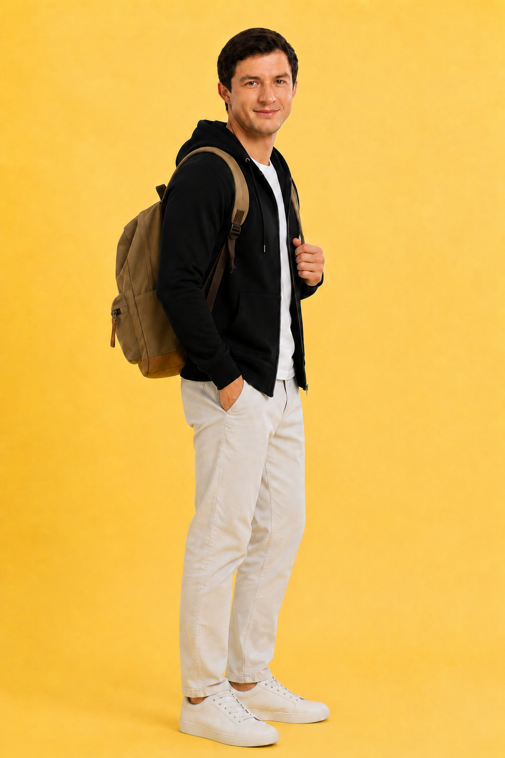 Men’s Plain Comfortable & Stylish Zipper Hooded Hoodie Sweatshirt