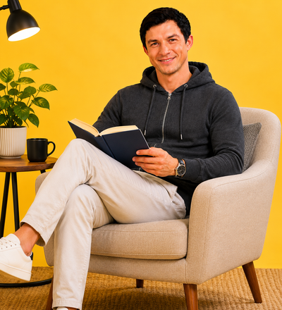 Men’s Plain Comfortable & Stylish Zipper Hooded Hoodie Sweatshirt