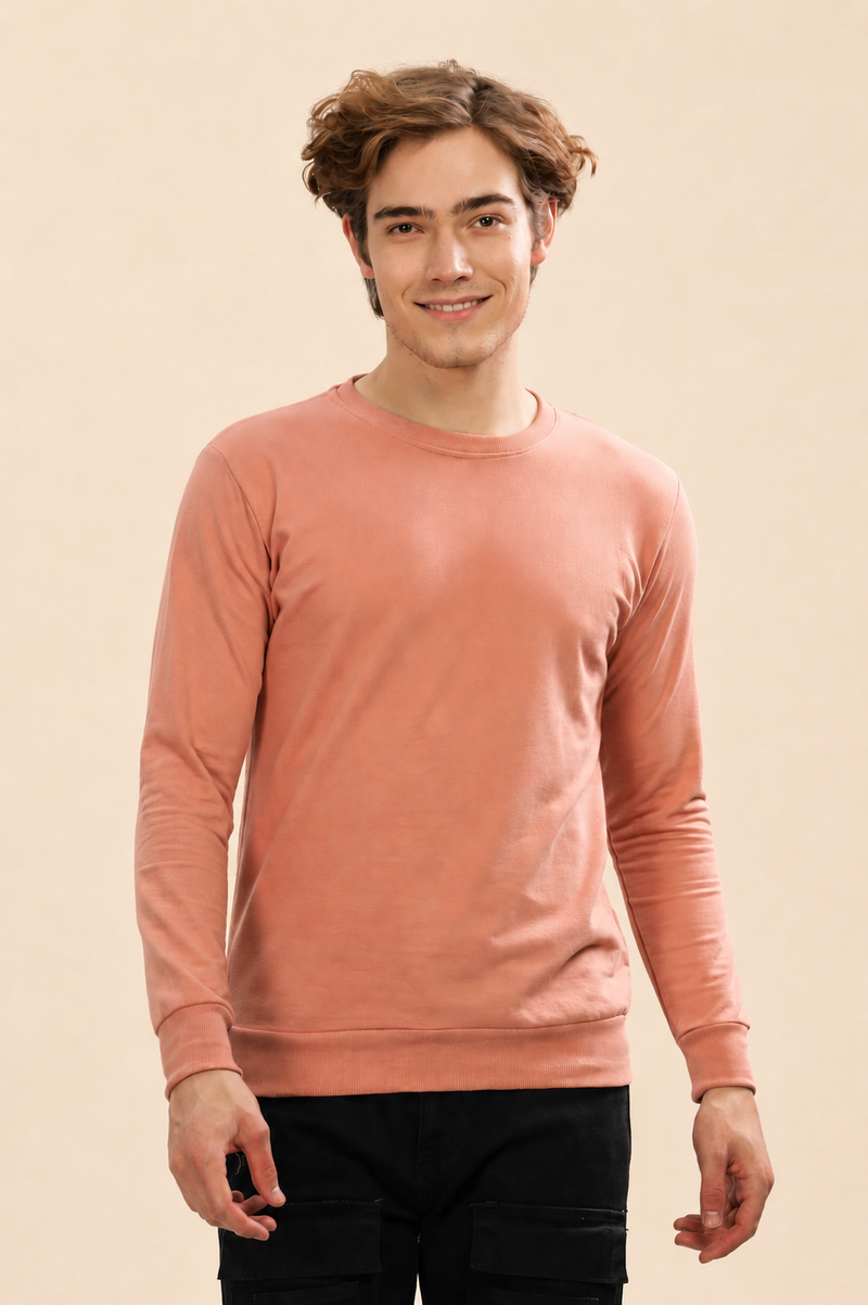 Men’s Solid Stylish Look Full Sleeve Premium Comfort Sweatshirt