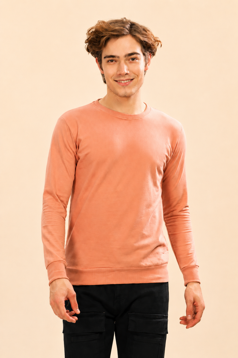 Men’s Solid Stylish Look Full Sleeve Premium Comfort Sweatshirt