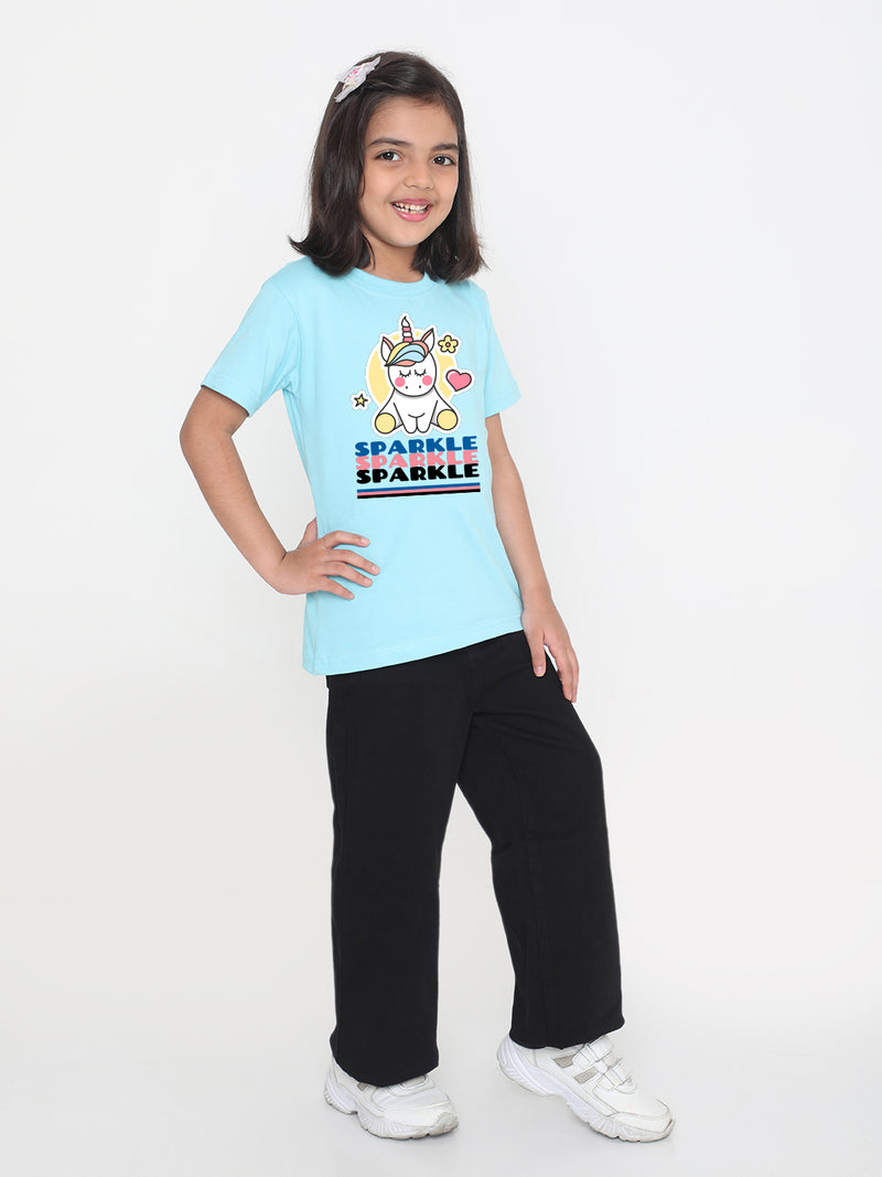 Kids Sparkle Unicorn T-Shirt for Girls