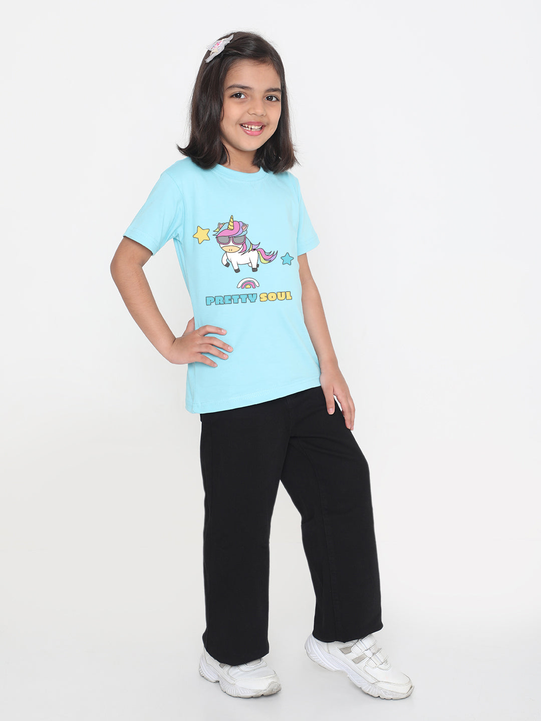 Kids Pretty Soul Unicorn T-shirt for Girls