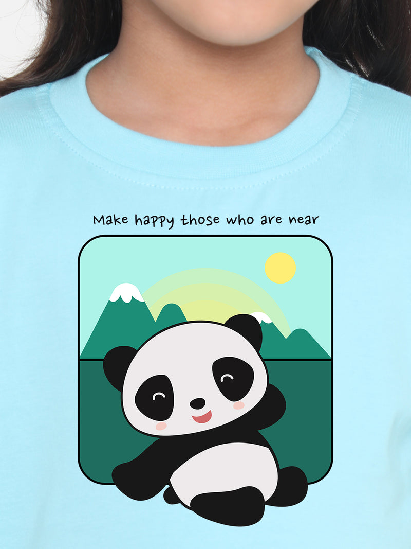 Kids Cute Panda T-shirt for Girls