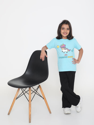 Kids Pretty Soul Unicorn T-shirt for Girls