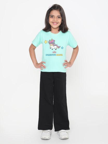 Kids Pretty Soul Unicorn T-shirt for Girls