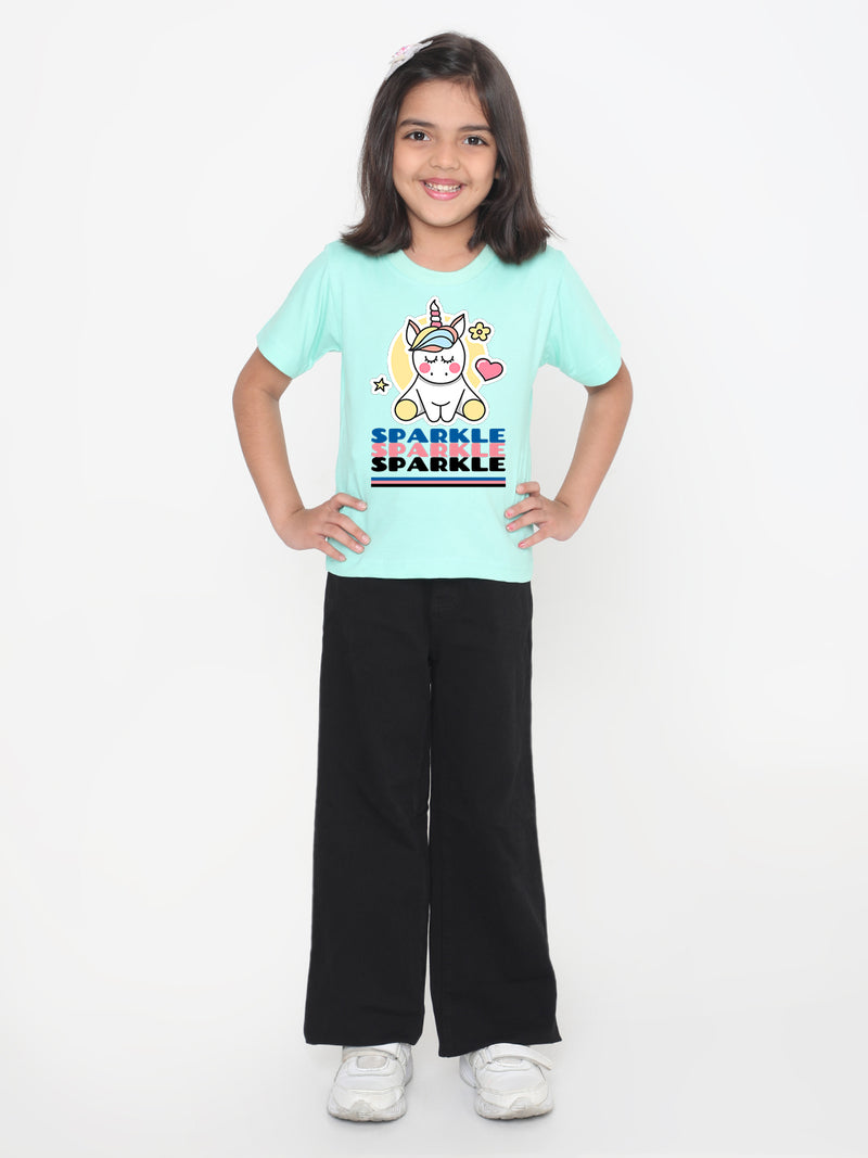 Kids Sparkle Unicorn T-Shirt for Girls