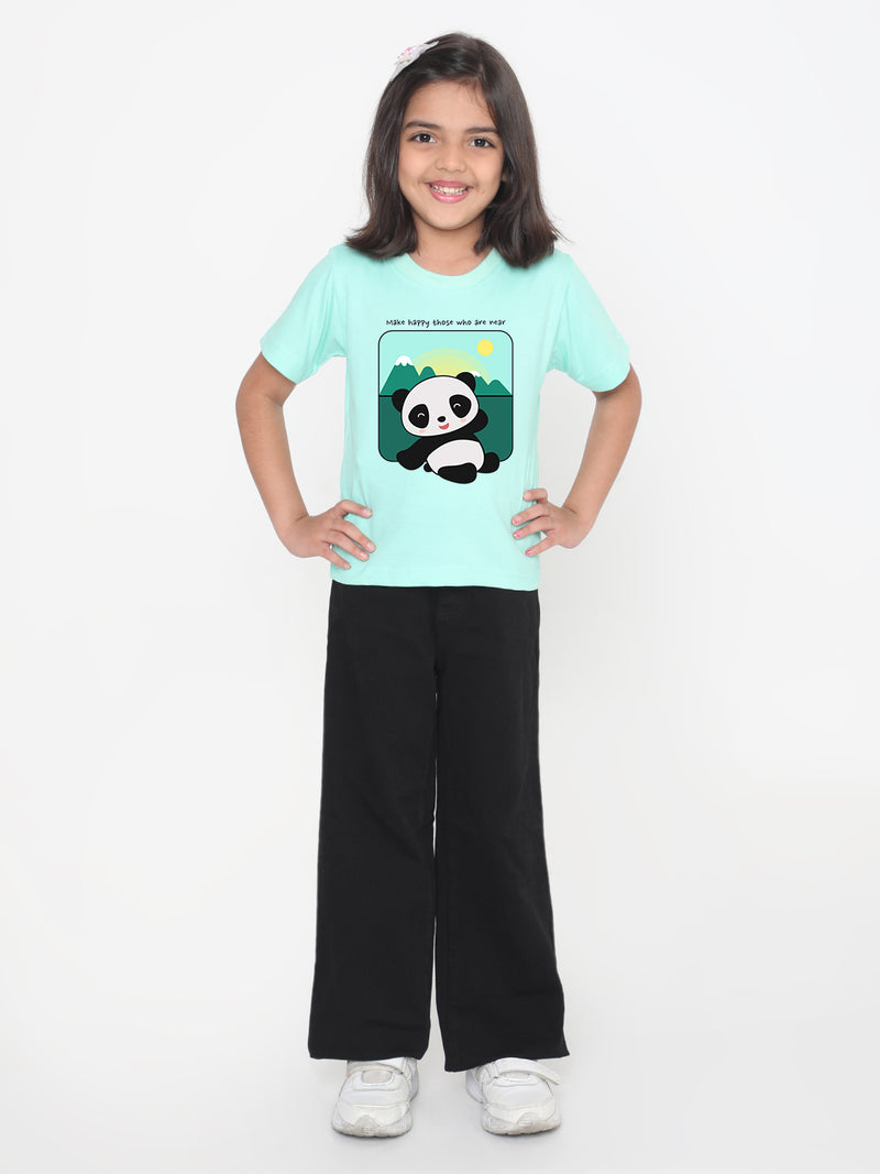 Kids Cute Panda T-shirt for Girls