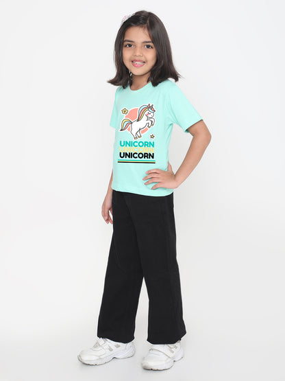 Unicorn Girls Printed T-shirt