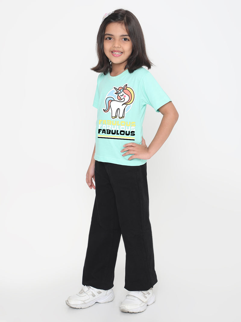 Kids Fabulous Unicorn T-Shirt for Girls