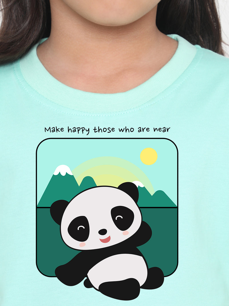 Kids Cute Panda T-shirt for Girls