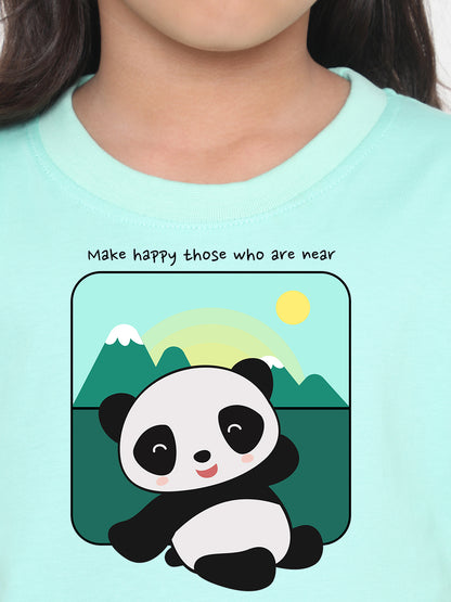 Kids Cute Panda T-shirt for Girls