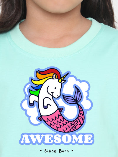 Kids' Awesome Mermicorn T-Shirt for Girls - Fun & Stylish