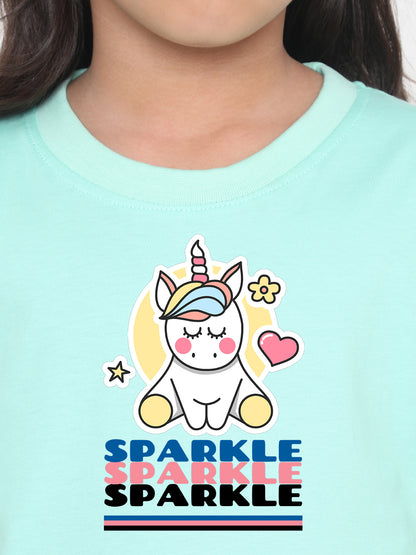 Kids Sparkle Unicorn T-Shirt for Girls